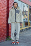 Unisex Adventure Hooded Fleece - Beige