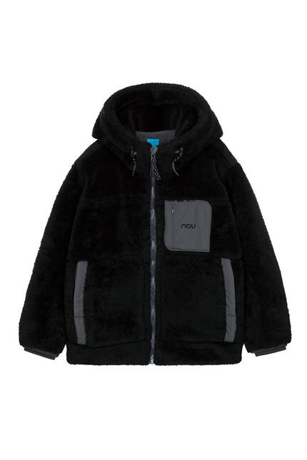 Unisex Adventure Hooded Fleece - Caviar